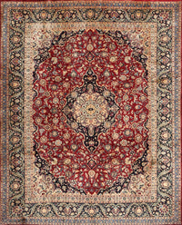 Machine Washable Traditional Vermilion Red Rug, wshtr1617