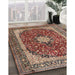 Machine Washable Traditional Vermilion Red Rug in a Family Room, wshtr1617