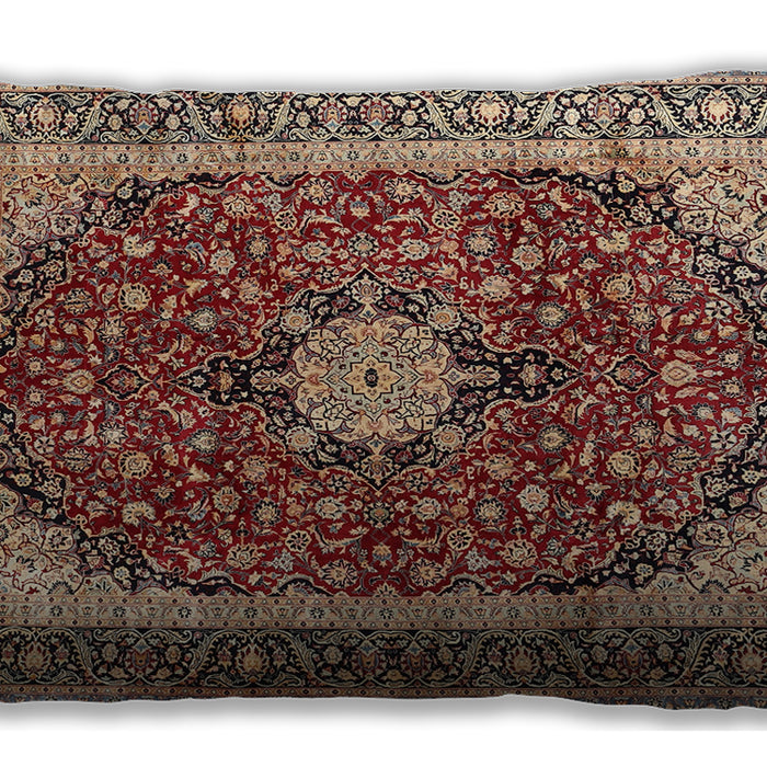 Traditional Classic Rectangular Vermilion Red Lumbar Throw Pillow, 13 inch by 19 inch, lbtr1617