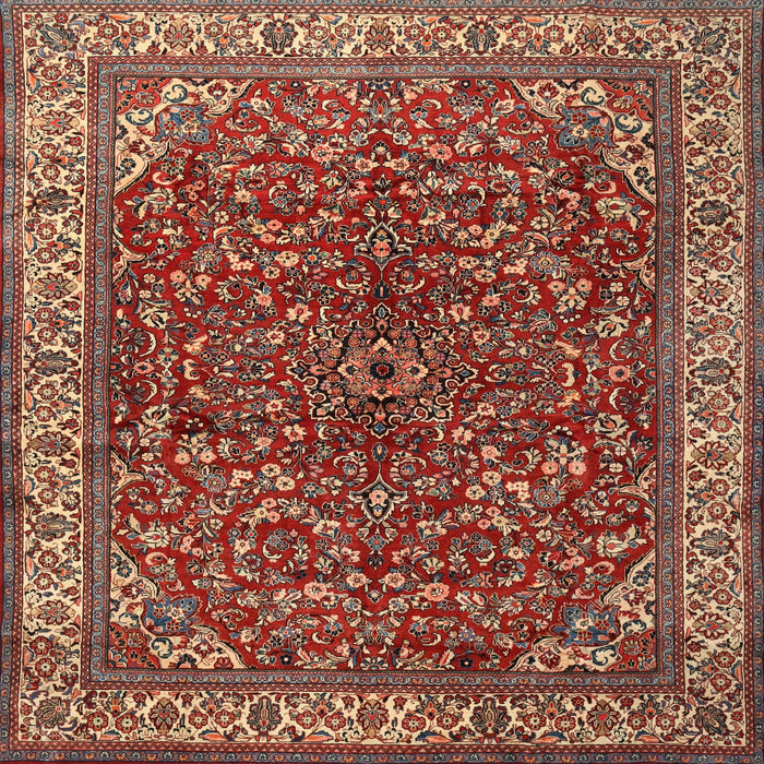 Square Traditional Red Persian Rug, tr1618