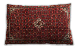 Traditional Classic Rectangular Sienna Brown Lumbar Throw Pillow, 13 inch by 19 inch, lbtr1619