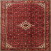 Square Traditional Sienna Brown Persian Rug, tr1619