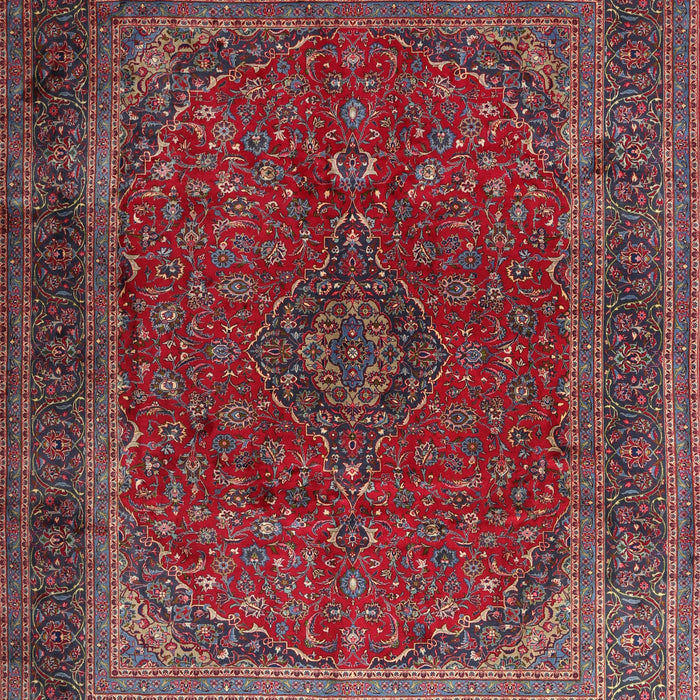 Traditional Rose Purple Medallion Rug, tr1620