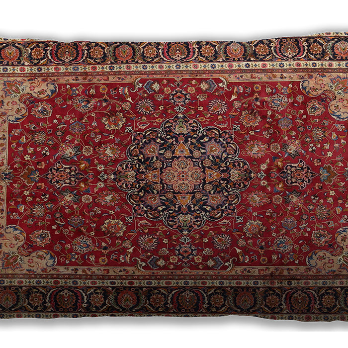 Traditional Classic Rectangular Tomato Red Lumbar Throw Pillow, 13 inch by 19 inch, lbtr1621