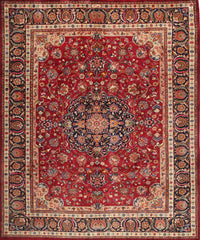 Machine Washable Traditional Tomato Red Rug, wshtr1621