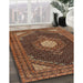 Machine Washable Traditional Bronze Brown Rug in a Family Room, wshtr1623