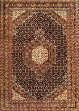 Machine Washable Traditional Bronze Brown Rug, wshtr1623