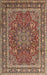 Traditional Sand Brown Medallion Rug, tr1624