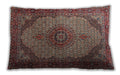 Traditional Classic Rectangular Saffron Red Lumbar Throw Pillow, 13 inch by 19 inch, lbtr1625