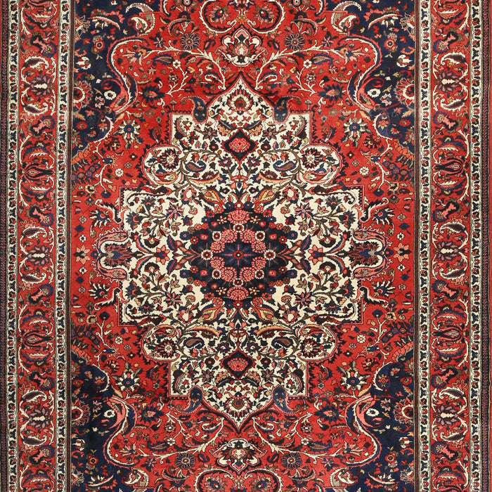 Traditional Dark Almond Brown Medallion Rug, tr1627