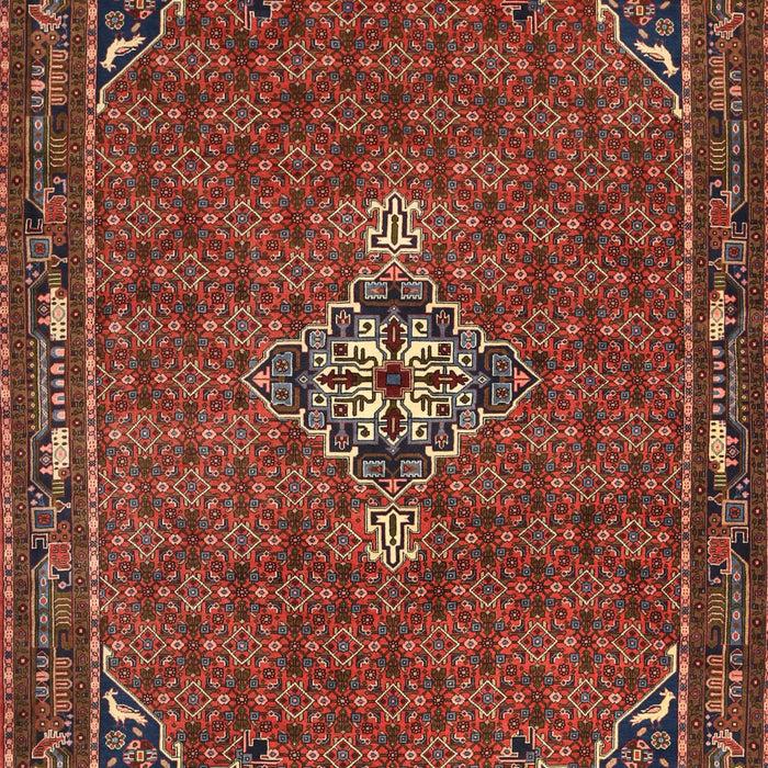 Machine Washable Traditional Tomato Red Rug, wshtr1628