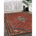 Machine Washable Traditional Tomato Red Rug in a Family Room, wshtr1628