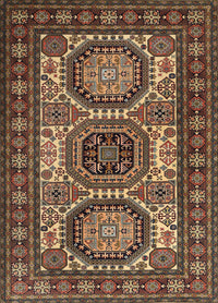 Machine Washable Traditional Bakers Brown Rug, wshtr1629