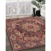 Traditional Saffron Red Persian Rug, tr1631