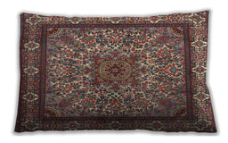 Traditional Classic Rectangular Saffron Red Lumbar Throw Pillow, 13 inch by 19 inch, lbtr1632