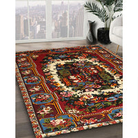 Traditional Dark Gold Brown Persian Rug, tr1633