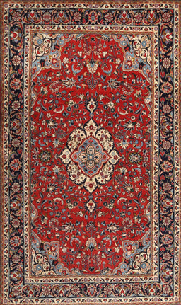 Machine Washable Traditional Orange Salmon Pink Rug, wshtr1634