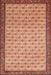 Machine Washable Traditional Red Rug, wshtr1635