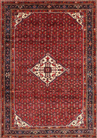 Machine Washable Traditional Sienna Brown Rug, wshtr1636