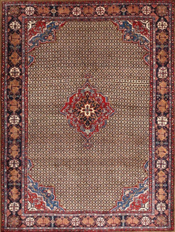 Machine Washable Traditional Saffron Red Rug, wshtr1638
