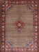 Traditional Saffron Red Persian Rug, tr1638