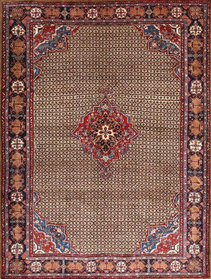 Traditional Saffron Red Persian Rug, tr1638
