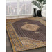 Machine Washable Traditional Bakers Brown Rug in a Family Room, wshtr1639