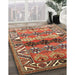 Machine Washable Traditional Sand Brown Rug in a Family Room, wshtr163