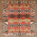 Square Traditional Sand Brown Persian Rug, tr163