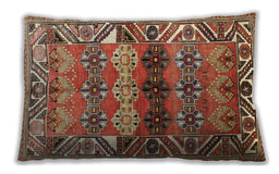 Traditional Classic Rectangular Brown Sand Brown Lumbar Throw Pillow, 13 inch by 19 inch, lbtr163