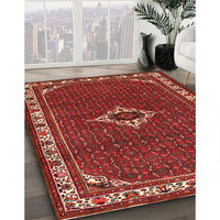 Traditional Gold Brown Persian Rug, tr1640