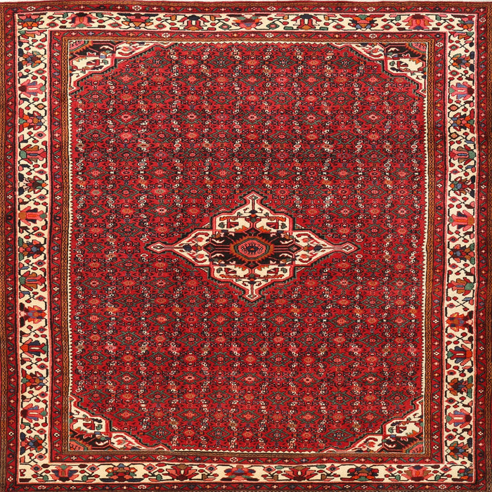 Square Traditional Gold Brown Persian Rug, tr1640
