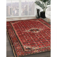 Traditional Sienna Brown Persian Rug, tr1641