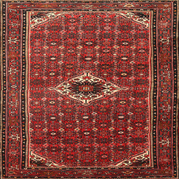 Square Traditional Sienna Brown Persian Rug, tr1641