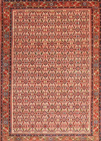 Machine Washable Traditional Sandy Brown Rug, wshtr1642