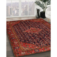 Traditional Chestnut Brown Persian Rug, tr1645