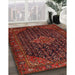 Machine Washable Traditional Chestnut Brown Rug in a Family Room, wshtr1645