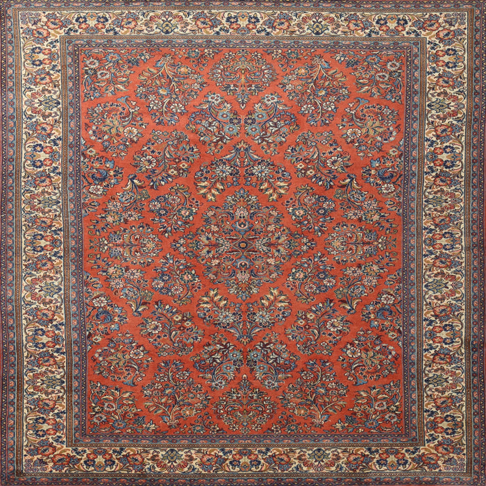 Round Machine Washable Traditional Dark Almond Brown Rug, wshtr1646