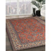 Machine Washable Traditional Dark Almond Brown Rug in a Family Room, wshtr1646