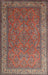Traditional Dark Almond Brown Persian Rug, tr1646