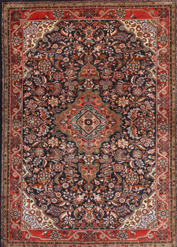 Machine Washable Traditional Orange Salmon Pink Rug, wshtr1648