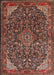 Traditional Orange Salmon Pink Medallion Rug, tr1648