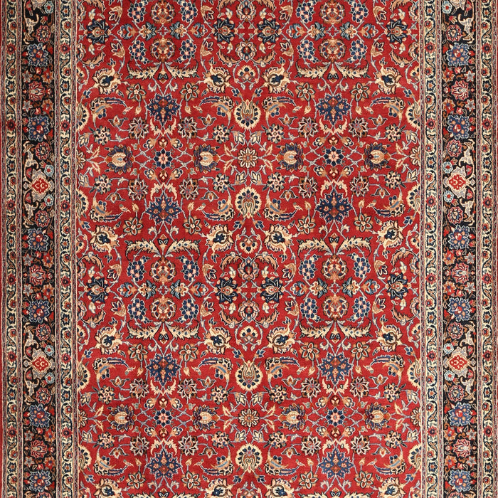 Machine Washable Traditional Tomato Red Rug, wshtr1649