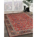 Machine Washable Traditional Tomato Red Rug in a Family Room, wshtr1649