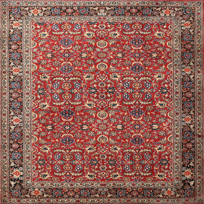 Square Traditional Red Persian Rug, tr1649