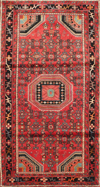 Machine Washable Traditional Rust Pink Rug, wshtr164