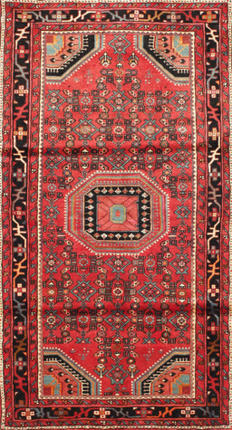 Machine Washable Traditional Rust Pink Rug, wshtr164