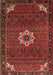 Machine Washable Traditional Sienna Brown Rug, wshtr1650