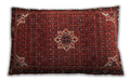 Traditional Classic Rectangular Sienna Brown Lumbar Throw Pillow, 13 inch by 19 inch, lbtr1650