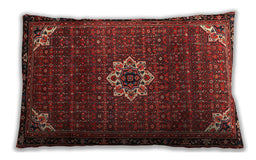 Traditional Classic Rectangular Sienna Brown Lumbar Throw Pillow, 13 inch by 19 inch, lbtr1650